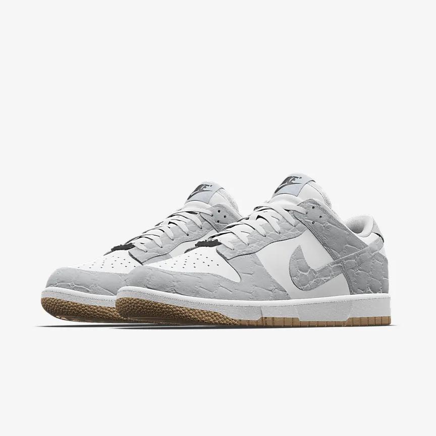 Giày Nike Dunk Low Unlocked By You Nữ Xám Trắng